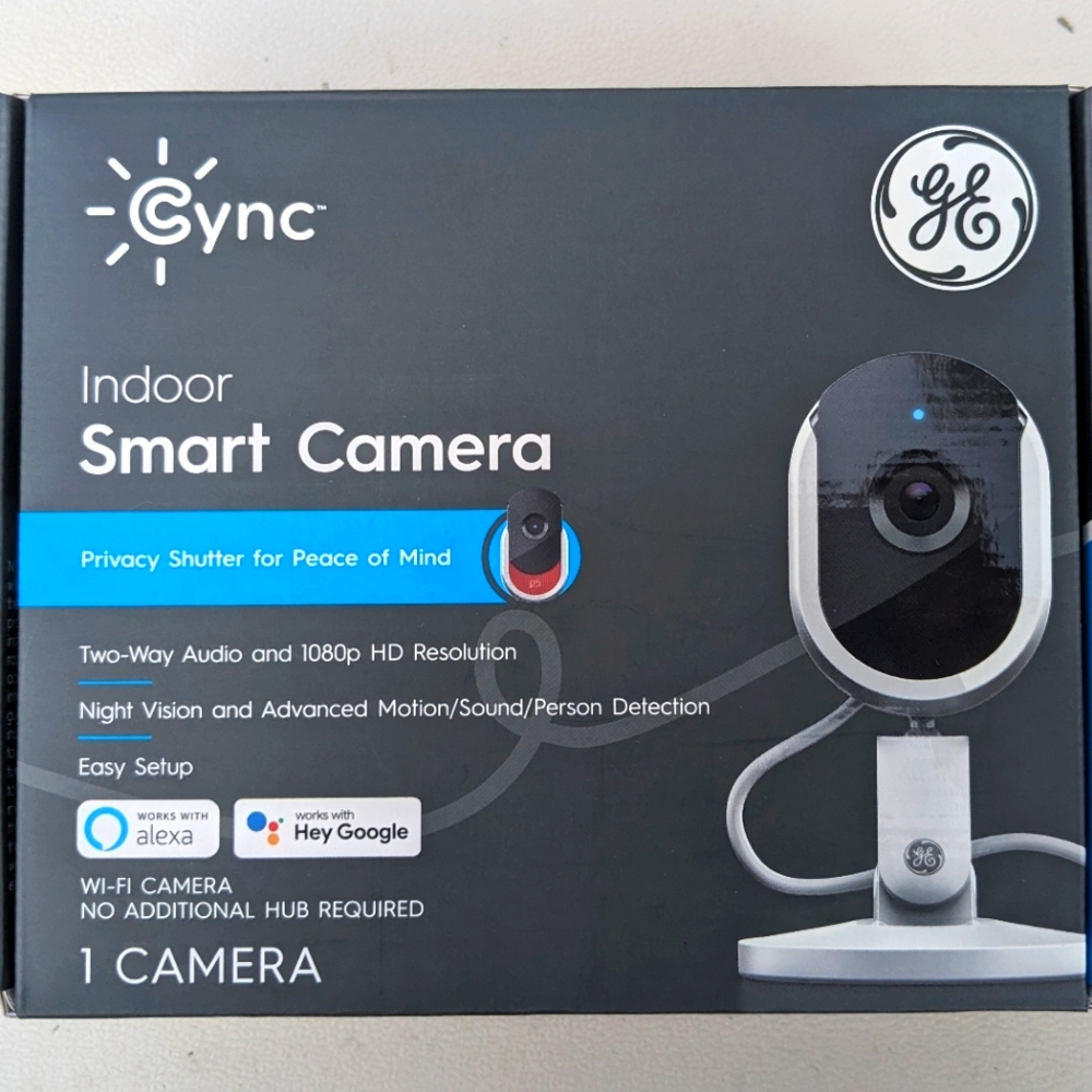 GE CYNC 1080p Indoor Smart Wireless Security Camera